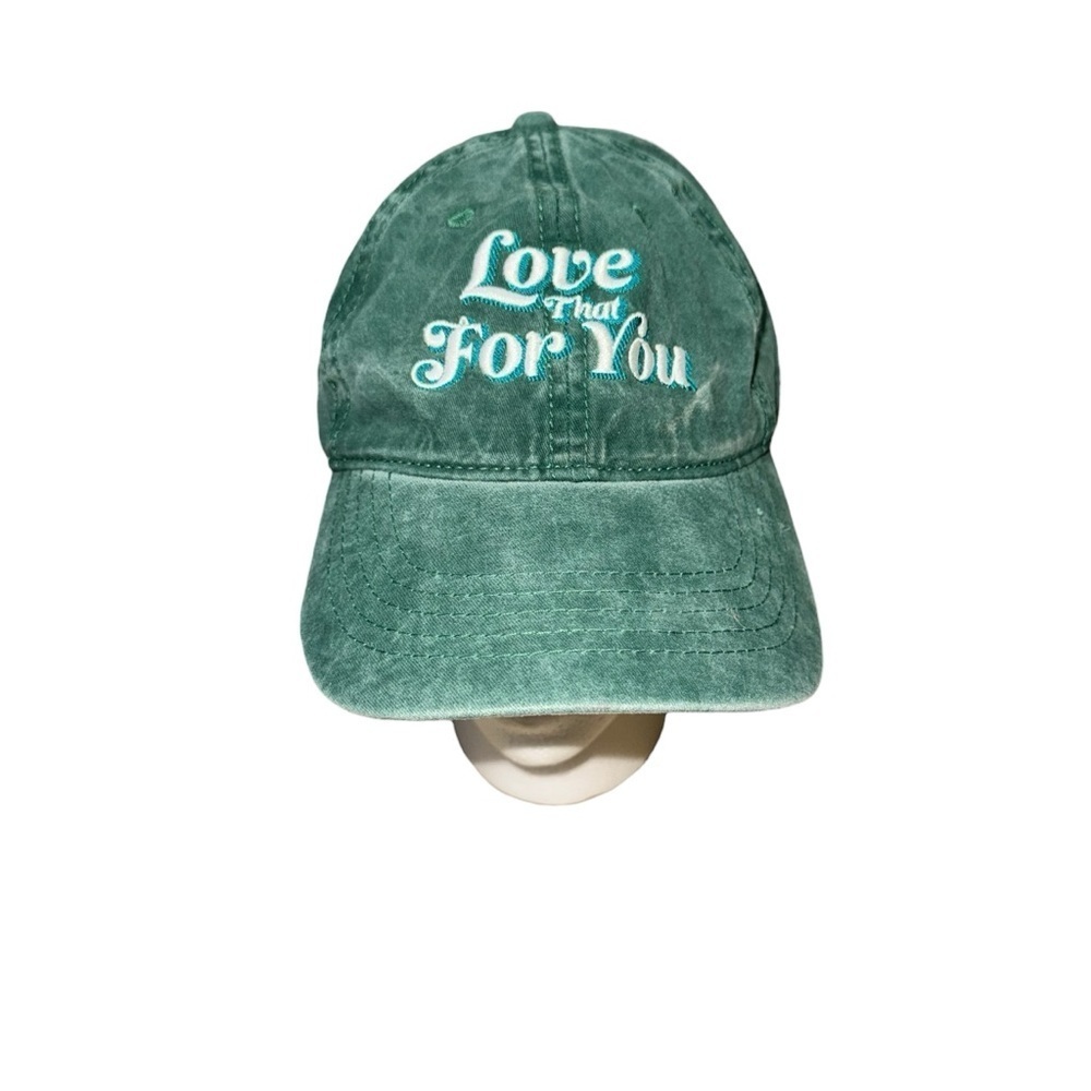 Time and Tru Women's One Size Baseball Cap Love That For You Intentional Fading